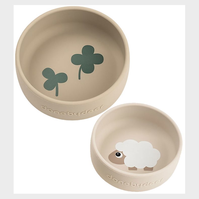 Done by Deer Sk�l - 2-pak - Silikone - Sheepy - Sand