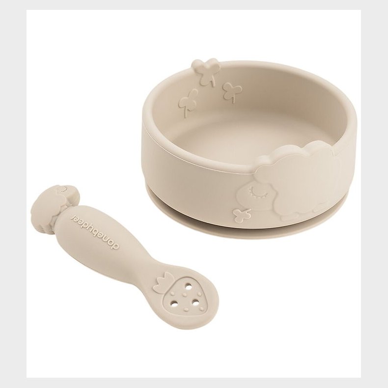 Done by Deer Spises�t - Silikone - Stick & Stay - Sheepy - Sand