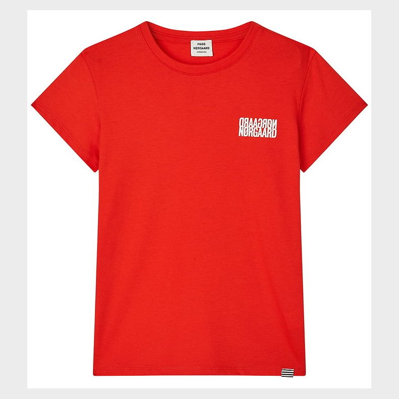 Mads N�rgaard T-shirt - Tuvina - Fiery Red