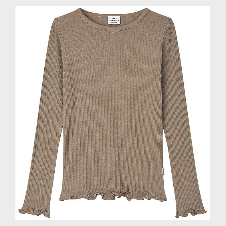 Mads N�rgaard Bluse - Rib- Hulm�nster - Pointella Trudy - Walnut