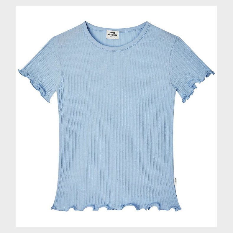 Mads N�rgaard t-shirt - Pointella Trixina - Cashmere Blue