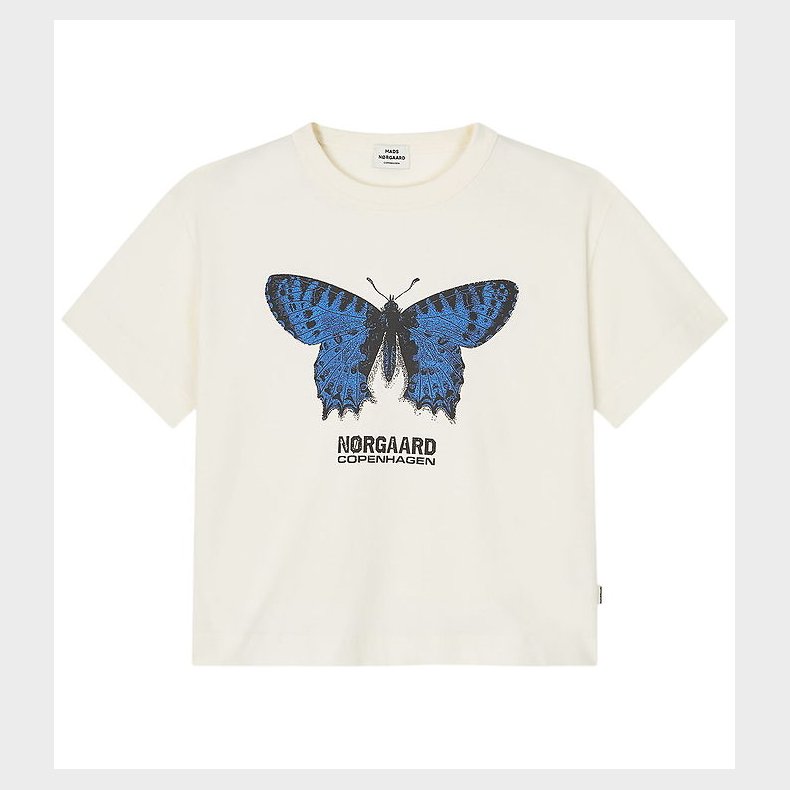 Mads N�rgaard t-shirt - Tristi - Vanilla Ice/Butterfly