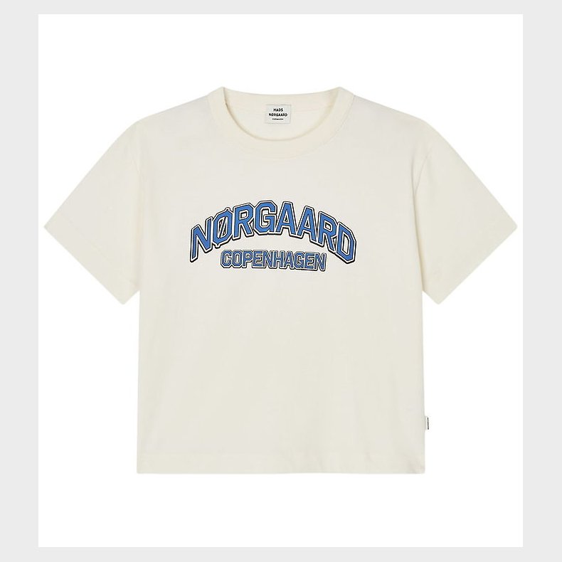 Mads N�rgaard T-shirt - Tristi - Vanilla Ice/Bright Cobalt