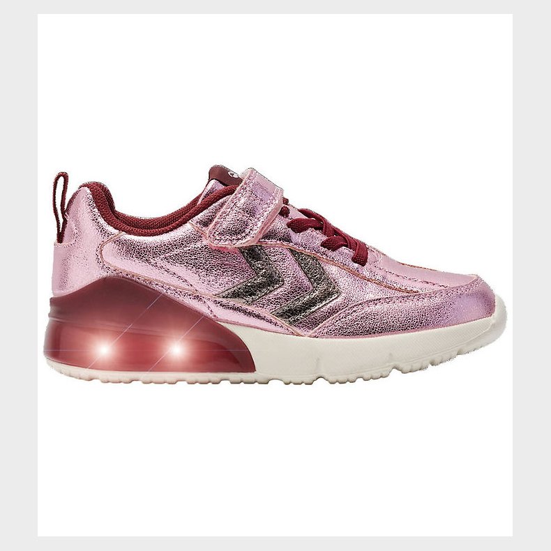 Hummel Sko m. Lys - Daylight Glitter JR - Roseate Spoonbill