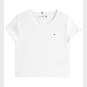 Tommy Hilfiger T-shirt - Rib - Essential - Hvid