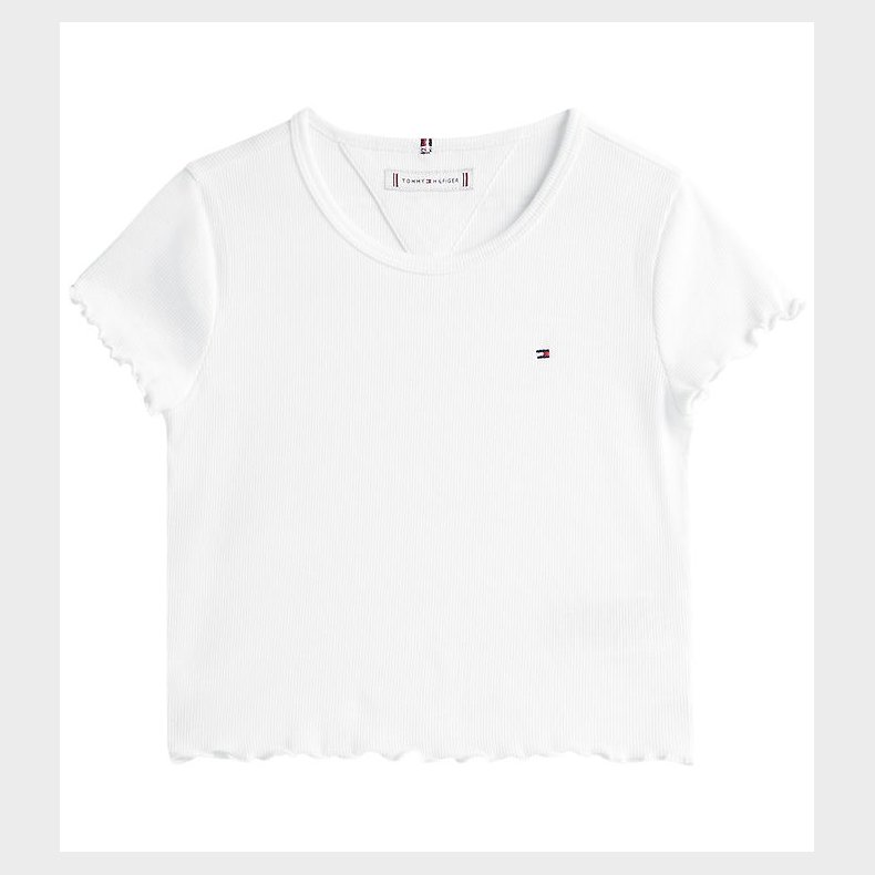 Tommy Hilfiger T-shirt - Rib - Essential - Hvid