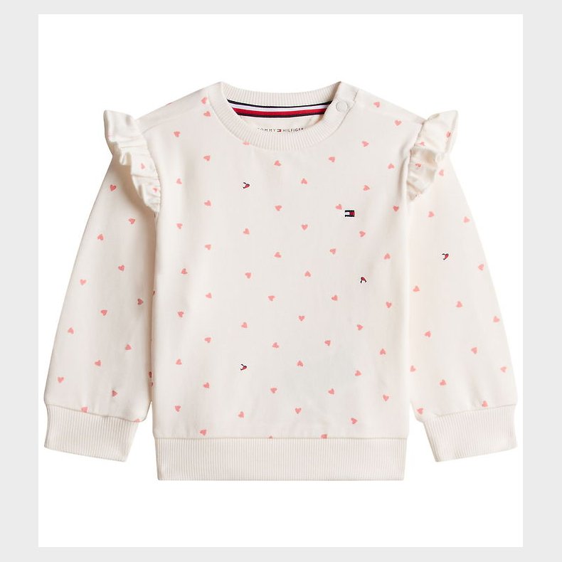 Tommy Hilfiger Sweatshirt - Ancient White/Aop Hearts