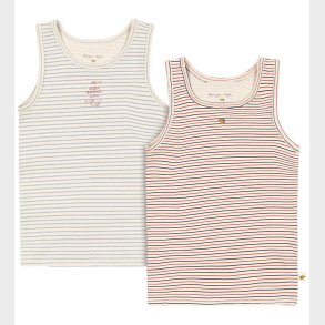 Konges Sl�jd Undertr�jer - Basic - 2-Pak - Stripe Bluie/Stripe T