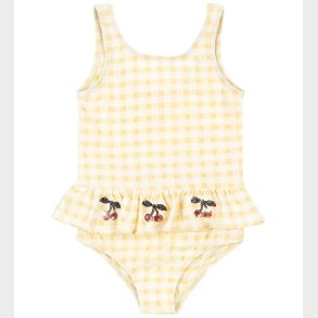 Konges Sl�jd Badedragt - Etta - Banana Almond Check