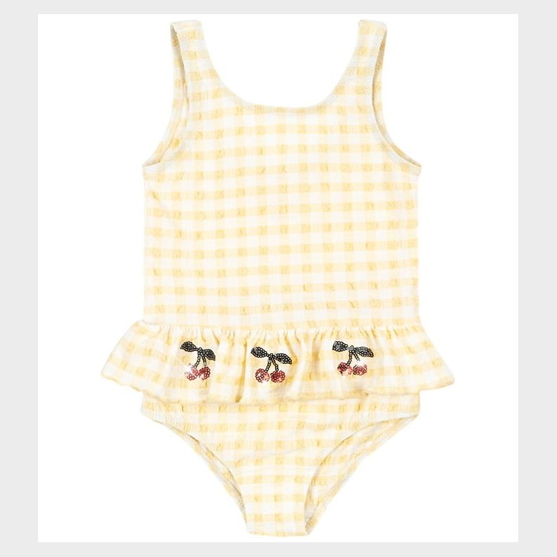 Konges Sl�jd Badedragt - Etta - Banana Almond Check