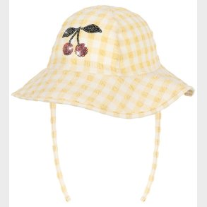 Konges Sl�jd Badehat - Etta - UV40+ - Banana Almond Check