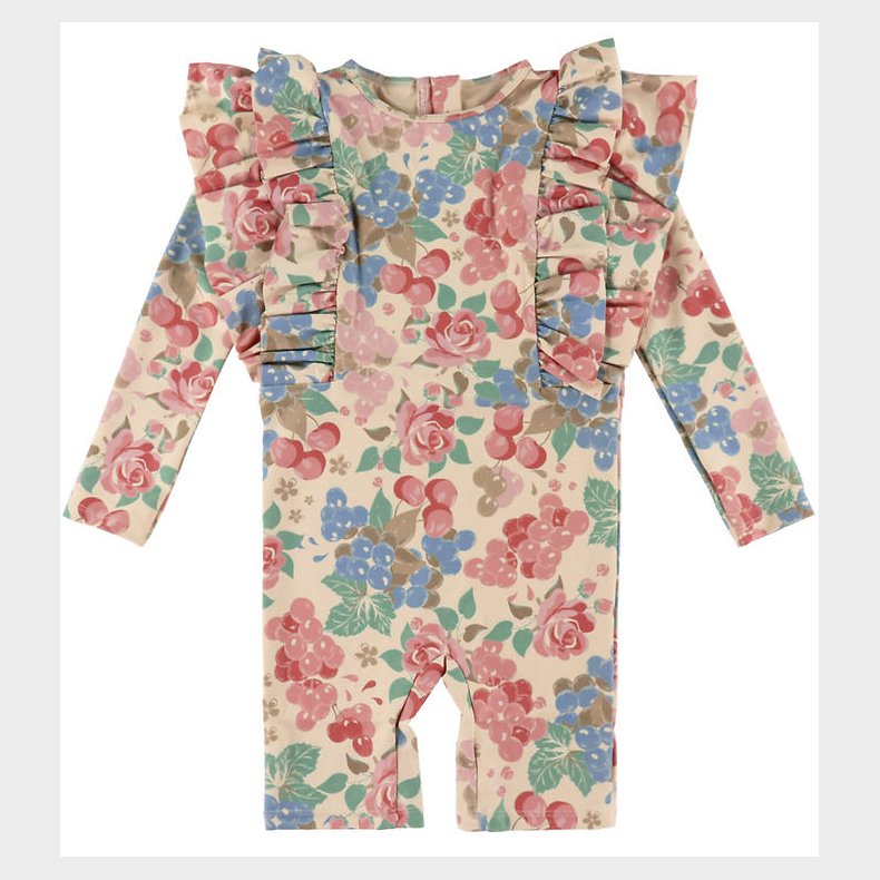 Konges Sl�jd Badeheldragt - UV40+ - Manuca Frill - Bloomiegrape