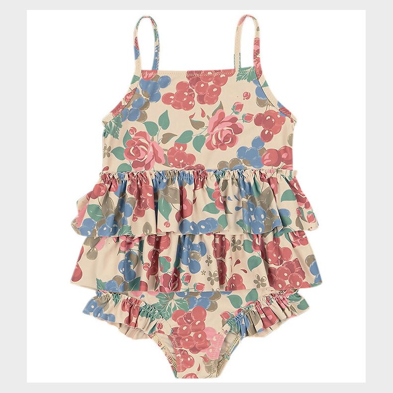 Konges Sl�jd Badedragt - Manuca Frill - UV40+ - Bloomiegrape