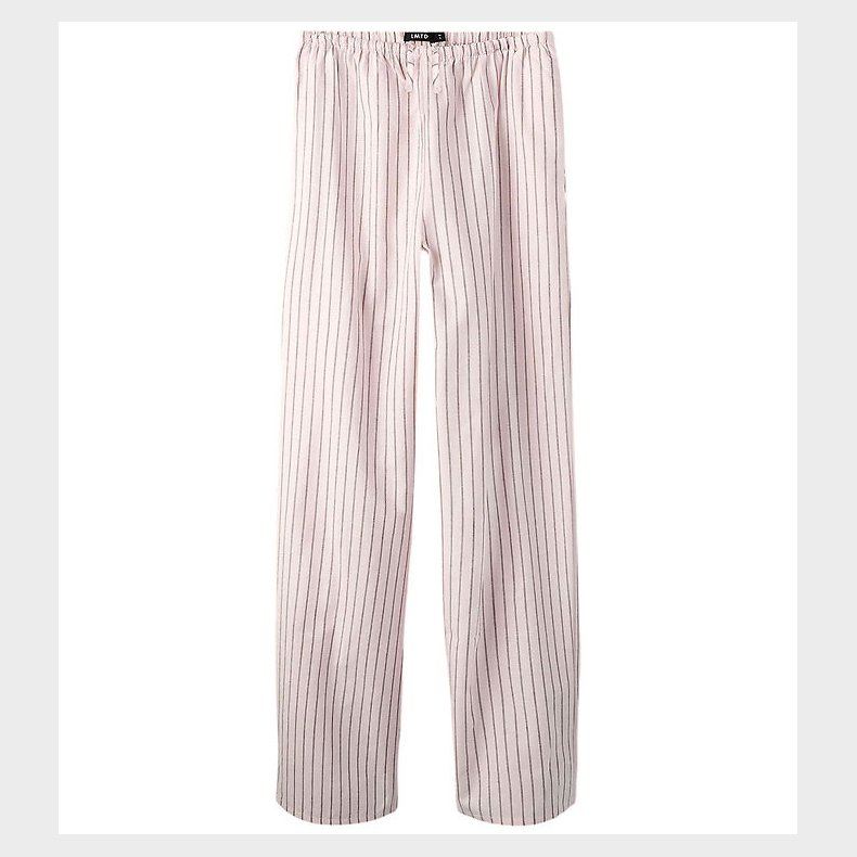 LMTD Bukser - Poplin - Wide - NlfKelle - Pink Marshmallow/Black