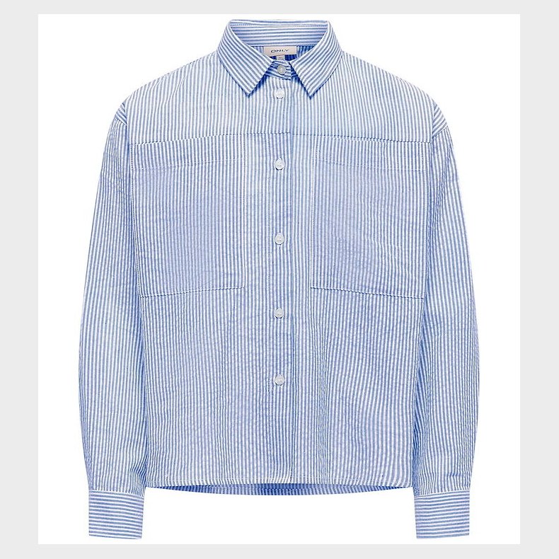 Kids Only Skjorte - KogSmilla - Cloud Dancer/Clear Sky