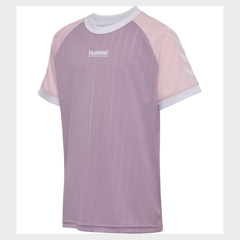 Hummel T-shirt - hmlJR Stripe - Lavender Mist
