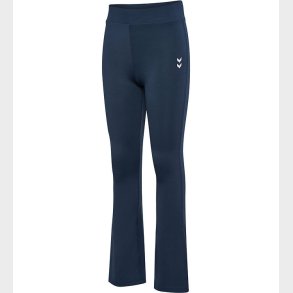 Hummel Leggings - High Waist Flared - Black Iris/Black Iris