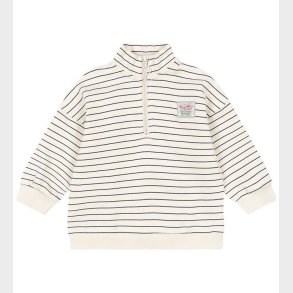 Konges Sl�jd Sweatshirt - Half Zip - Lou - Flintstone Stripe