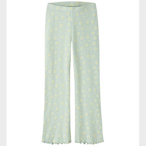 Name It Bukser - Rib - NkfVemia - Pale Aqua/Flowers