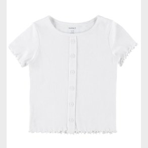 Name It T-shirt - Rib - NkfVemia - AOP - Bright White
