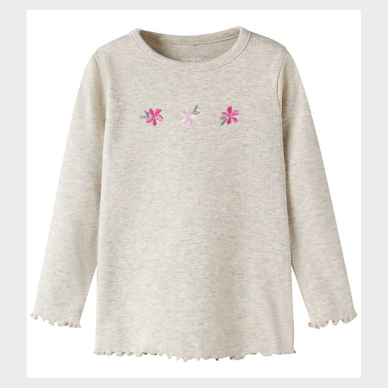 Name It Bluse - Rib - NmfDari - Peyote Melange