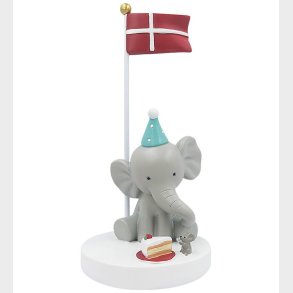 Kids by Friis Bordflag - Elefant m. Mus Og Kage