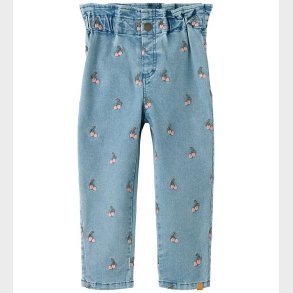 Lil' Atelier Jeans - Loose - NmfDena - Medium Blue Denim/Cherry