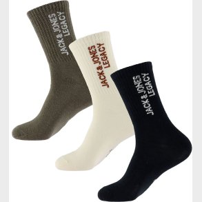 Jack & Jones Str�mper - JacRoar - 3-pak - Falcon/Buttercream/Bla