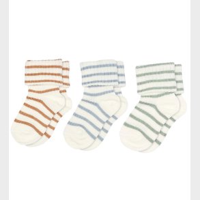 MP Str�mper - Viskose/Bambus - 3-pak - Rib - Kallie - Dusty Blue