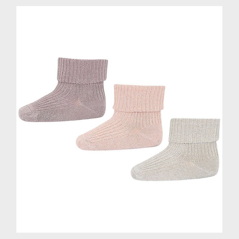 MP Str�mper - Viskose/Bambus - Rib - 3-pak - Ida Glitter - Lupin