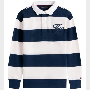 Tommy Hilfiger Polobluse - Navy/Hvidstribet
