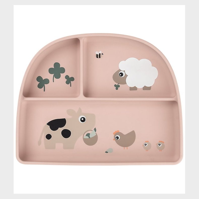 Done by Deer Tallerken - Stick & Stay - Tiny Farm - Pudder