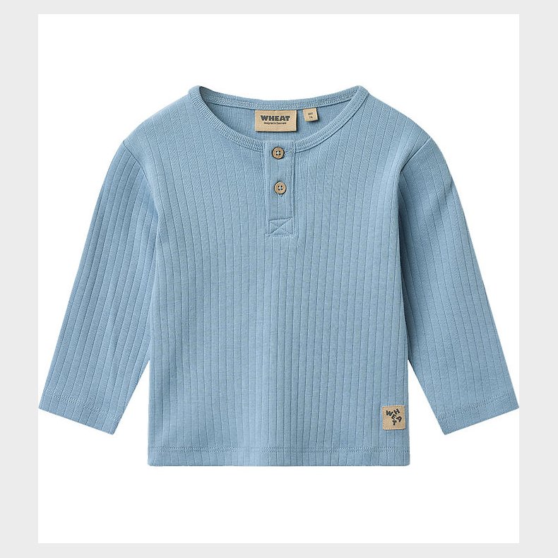 Wheat Bluse - Rib - Faded Denim