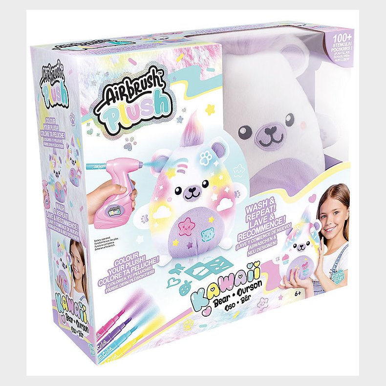 Airbrush Plush Bamse - Kawaii Bear