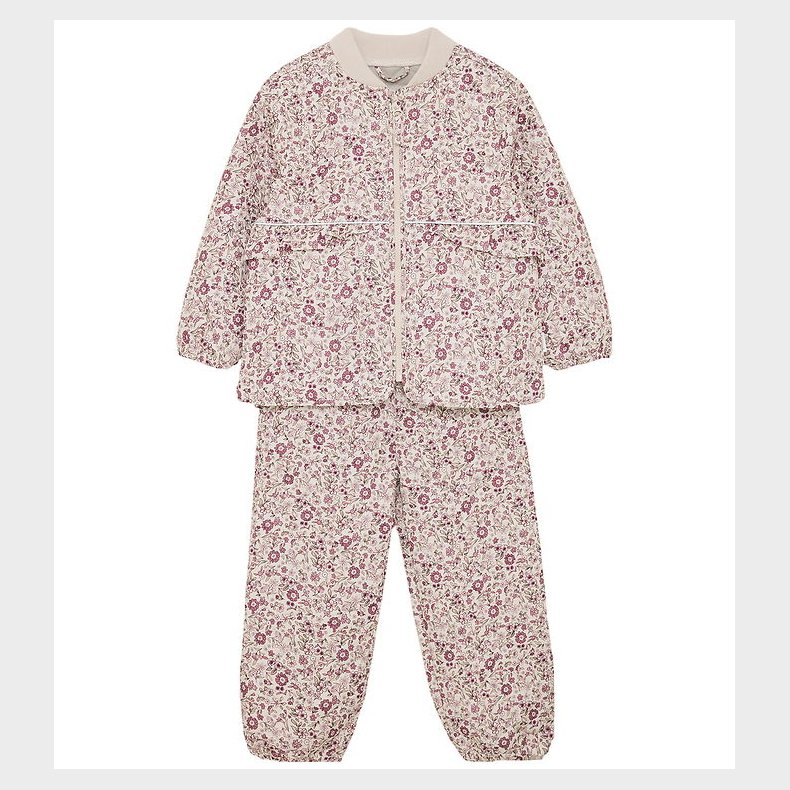 CeLaVi Termot�j - Quiltet - Perfectly Pale m. Blomster