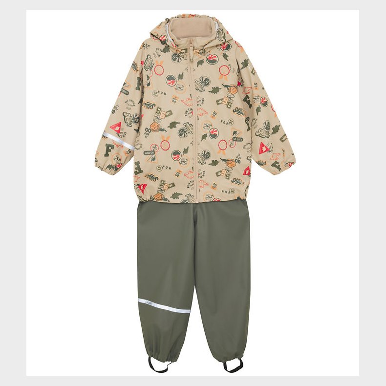 CeLaVi Regnt�j m. Seler - PU - Mulled Basil m. Print