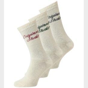 Jack & Jones Str�mper - 3-pak - JacNorrebro - Antique White/Anti