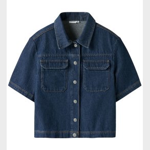 Name It Skjorte K/� - NkfLea - Dark Blue Denim