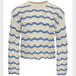 Kids Only Bluse - Strik - KogDonna - Birch/Riveira