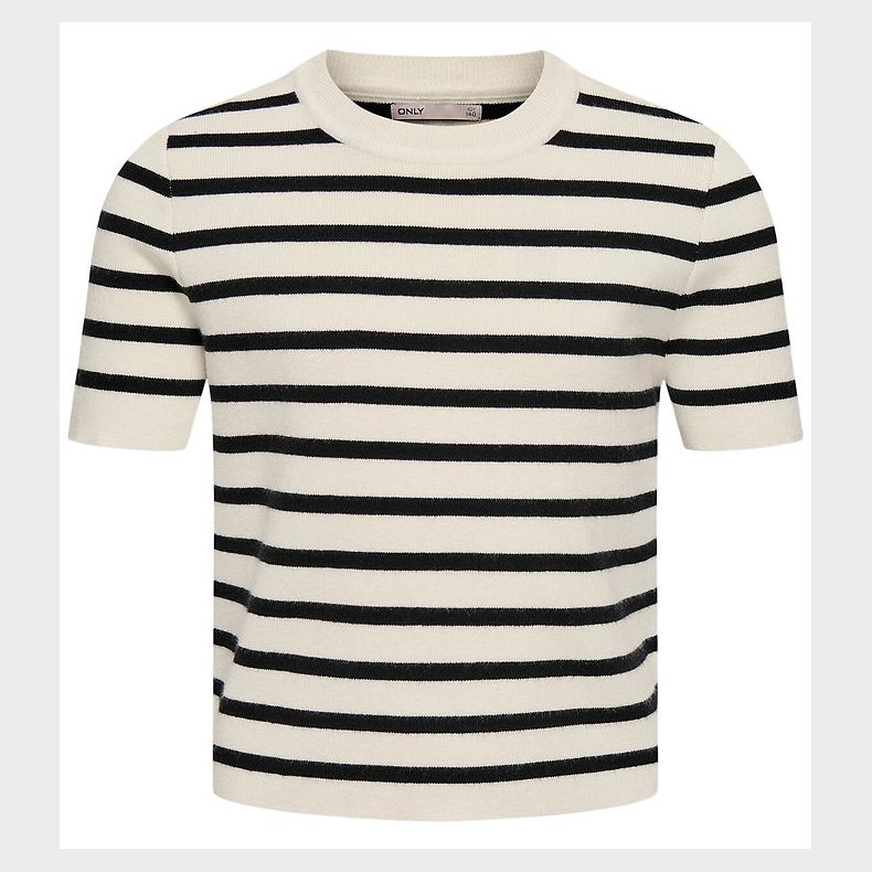 Kids Only T-shirt - Strik - KogFie - Cloud Dancer/Black