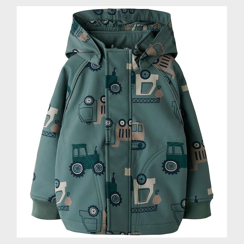 Name It Softshelljakke m. Fleece - NmmAlfa08 - Balsam Green/MACH