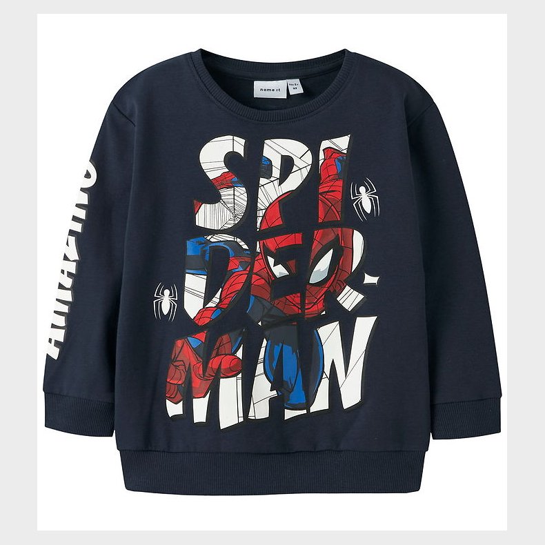 Name It Sweatshirt - NmmFloyd - Spider Man - Navy Blazer