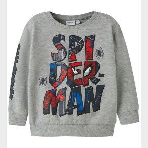 Name It Sweatshirt - NmmFloyd - Spider Man - Grey Melange