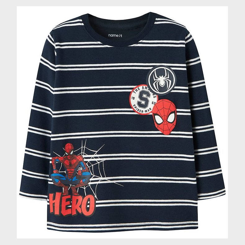 Name It Bluse - NmmFreman - Spider Man - Navy Blazer