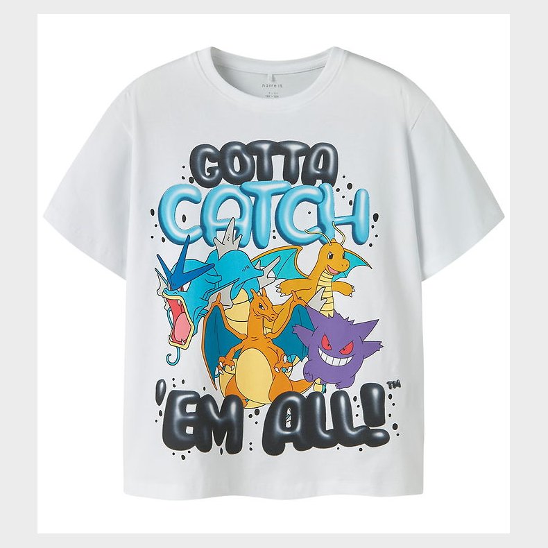 Name It T-shirt - Noos - NkmMajo - Pokemon - Bright White