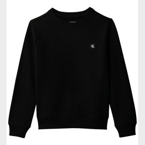 Calvin Klein Sweatshirt - Mono Mini Badge - Sort