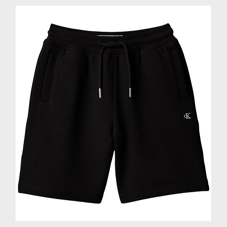 Calvin Klein Sweatshorts - Mono Mini Badge - Sort