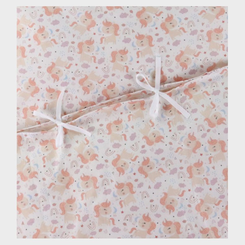 N�rgaard Madsens Senget�j - Junior - Sm� Enhj�rninger - Mauve/Hv