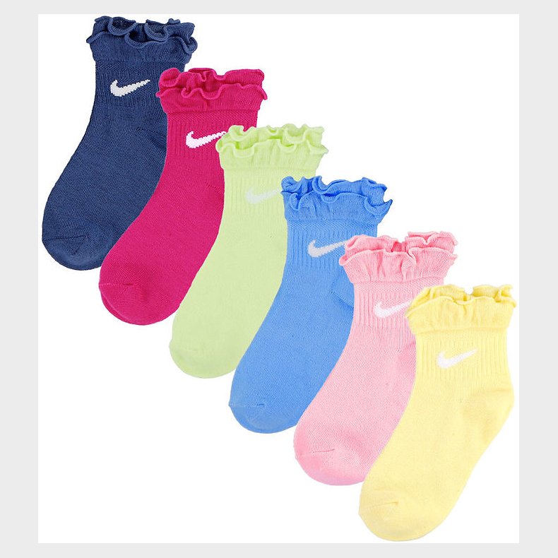 Nike Str�mper - 6-pak - Ruffle - Vivid Pink