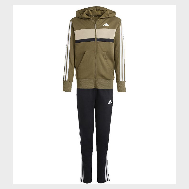 adidas Performance Tr�ningss�t - J 3S Tib FT TS - Olistr/White/W